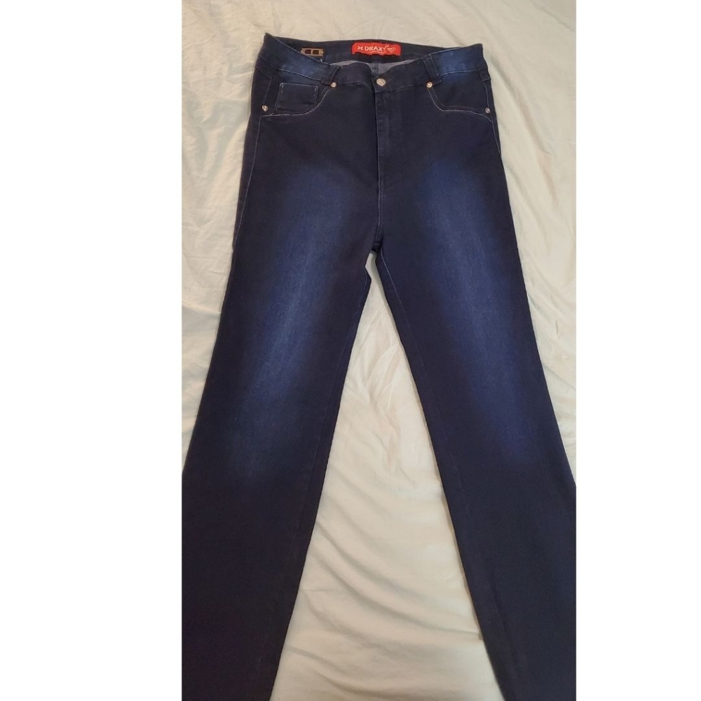 Draxy womens jeans dark denim size 18